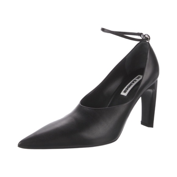 Jil Sander | SSENSE Exclusive Black Ankle Strap Leather Pumps - Size IT 40 - Picture 3 of 9